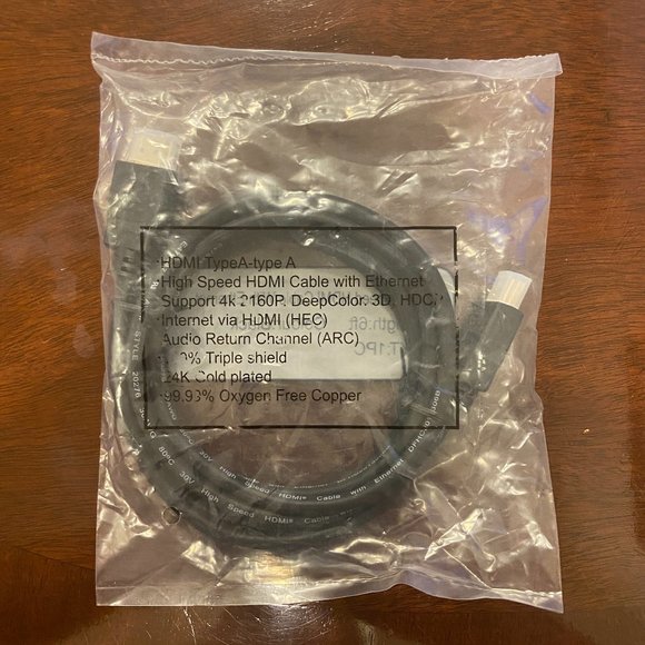 High Speed HDMI Cable with Ethernet - 6 FT Foot - Picture 3 of 3